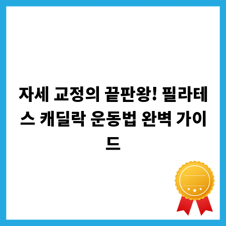 자세 교정의 끝판왕! 필라테스 캐딜락 운동법 완벽 가이드