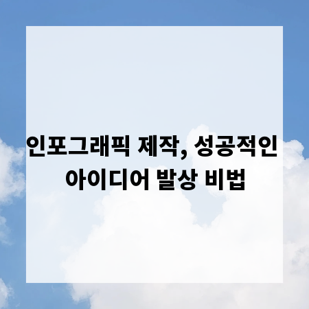 인포그래픽 제작, 성공적인 아이디어 발상 비법